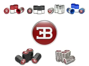 Bugatti Bouchons Tige Valve pour Motos Design Standard